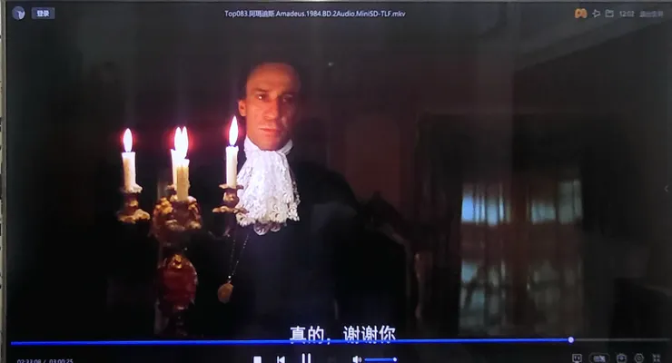 《莫札特傳》（Amadeus, 1984）電影截圖(李建崑攝影)