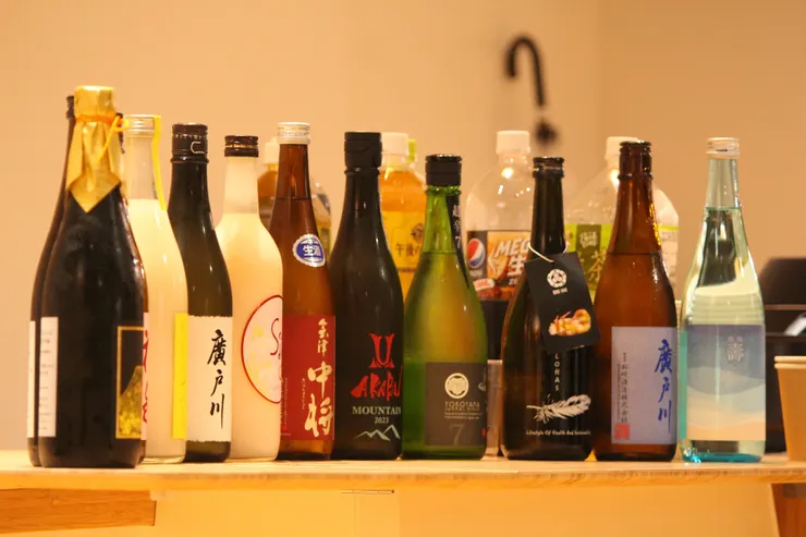 左邊數來第四瓶Snow Drop是福島特色優格酒,大推!