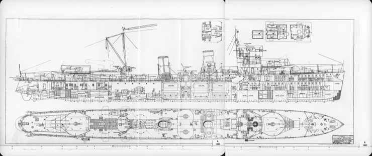 海軍上將級驅逐艦設計圖稿