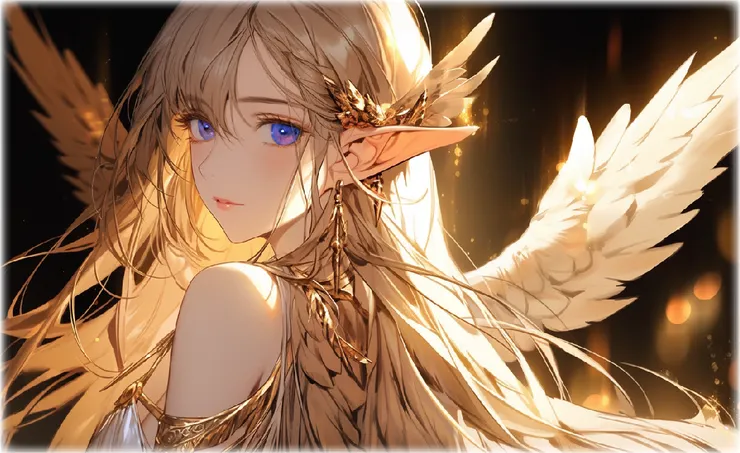 亞拉斯總是笑著。藍色眼眸在月光照耀下更加閃耀。（圖：奔奔使用Midjourney生成）