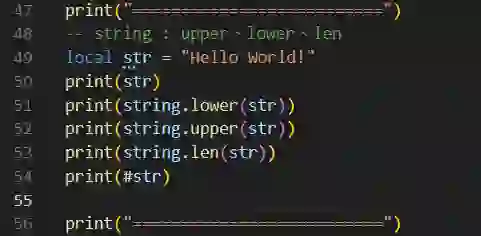 [Lua] 註解 & Print & 變數型態