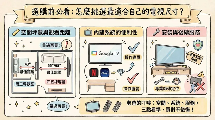 選購前必看:怎麼挑選最適合自己的電視尺寸?