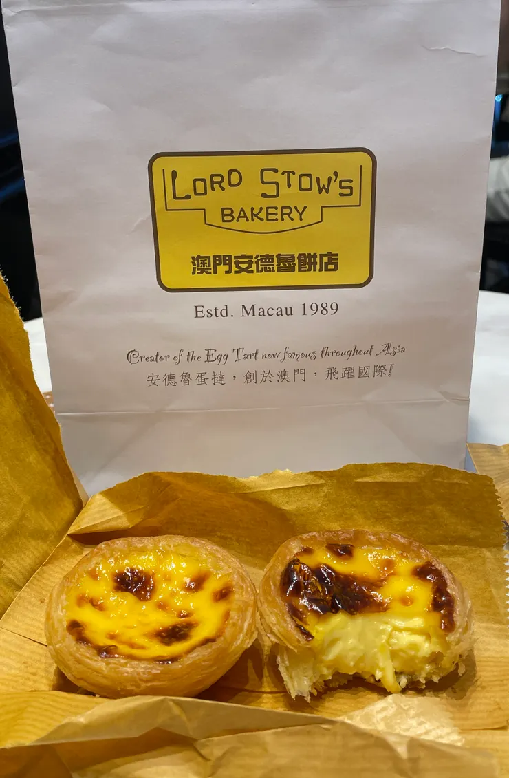 威尼斯人酒店內，安德魯蛋塔。