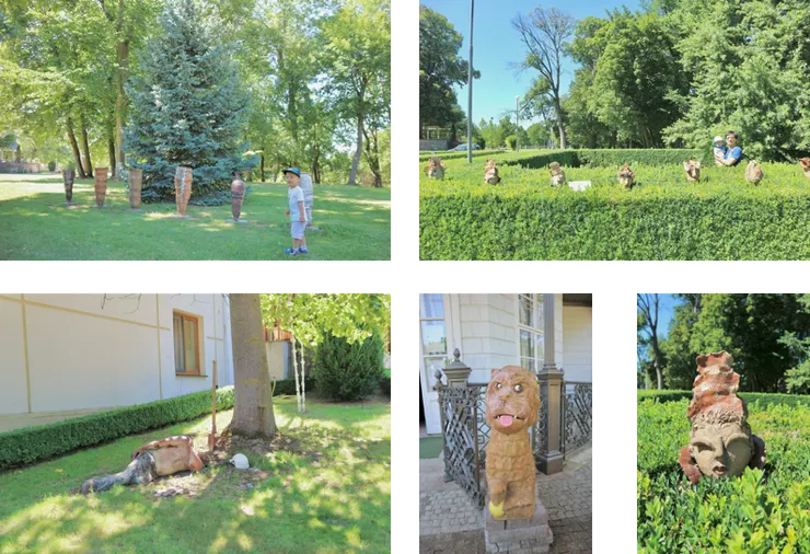 左下是一尊雕像沒錯，看到差點被嚇到，歐洲人好幽默😂