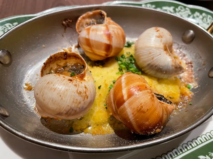 香烤意大利蝸牛。(作者拍攝)