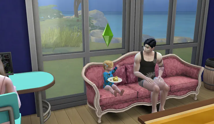 看著桑雅咿咿呀呀的說話...