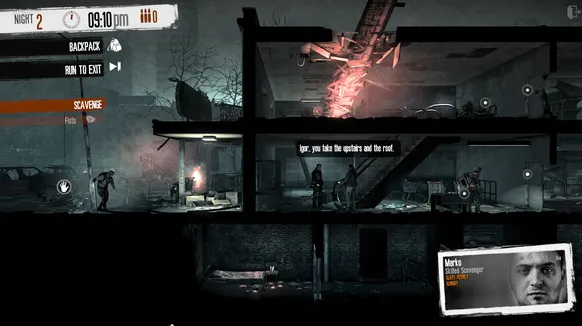 This War of Mine的遊戲畫面