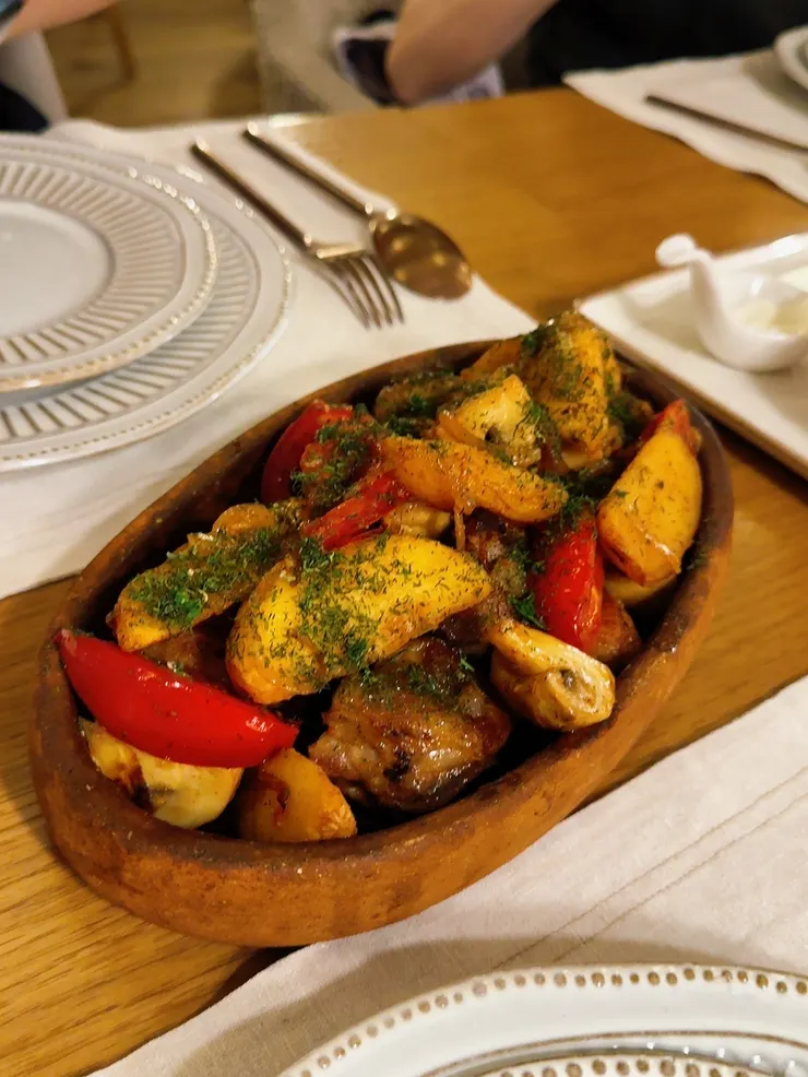 豬肉馬鈴薯鐵板料理