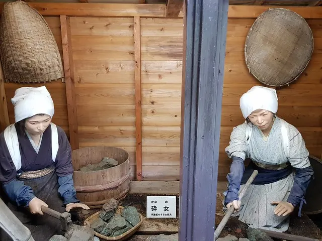 足尾銅山觀光，江戶時代的坑外選礦女礦工