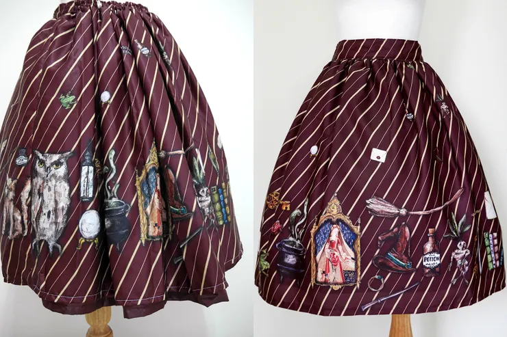 與後來收到的正常版裙子對比。