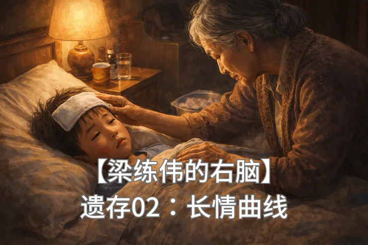 外婆深夜照顾发烧的梁练伟