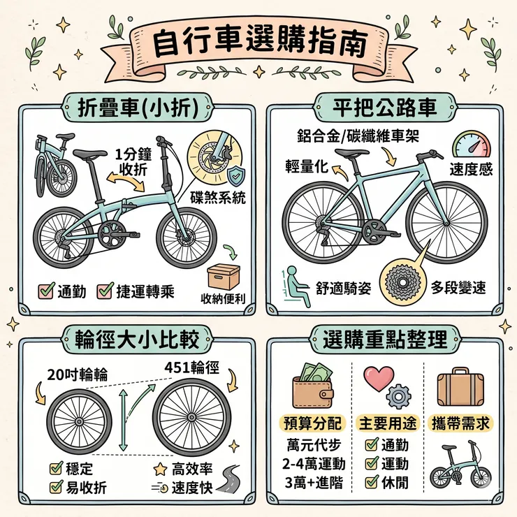 2026 自行車推薦怎麼選？PTT 熱議 6 款折疊車與公路車清單，從萬元入門到進階運動全解析 🚲