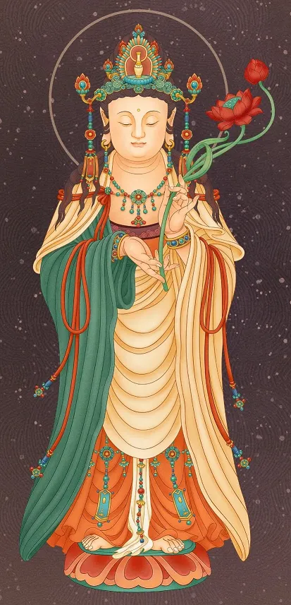 大勢至菩薩 : 都攝六根 淨念相繼