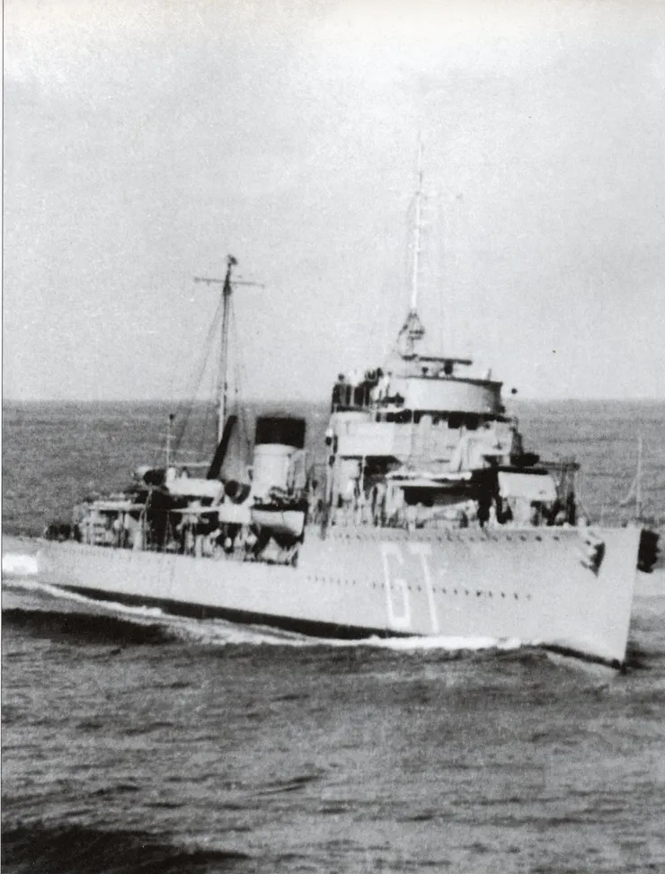 范根特號驅逐艦，拍攝於1934年