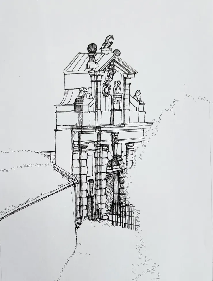 布拉格高堡中的一隅，也是各種歪