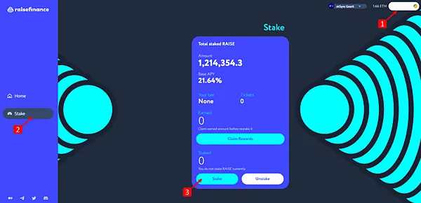 Raise Finance｜ 質押測試網使用方法@zkSync 2.0