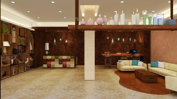 室內設計作品: 日月潭某民宿大廳