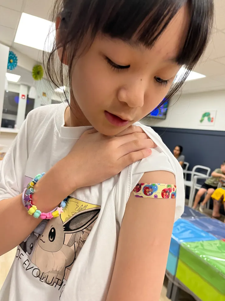 打了兩支疫苗 獲得可愛ＯＫ蹦