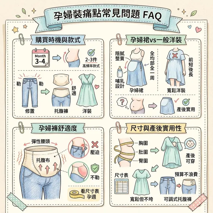 孕婦裝痛點常見問題 FAQ