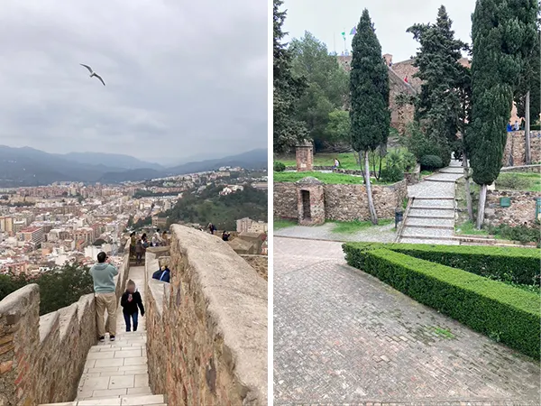 希布拉法羅參觀，城牆內部是比較空曠的守衛和練兵場