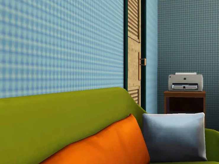 他和媽媽有時會坐在這裏一起看電視，感情很好。(翠兒很幸福。)