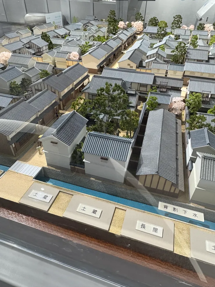 豐臣秀吉當年的設計，就是以「背割下水」來劃分各個區塊(Block)，使得大家都有一條下水道可以排放家用廢水。