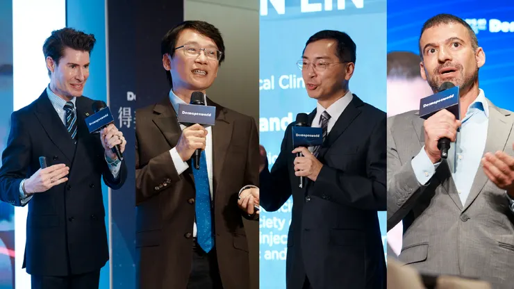 圖說:左起為DermapenWorld醫學臨床教育總監Dr. Andrew R. Christie Schwarz、皮膚專科醫師黃勇學、皮膚專科醫師林政賢,以及以色列疤痕治療專家、皮膚科教授Ofir Artzi,於活動中分享臨床觀點。
