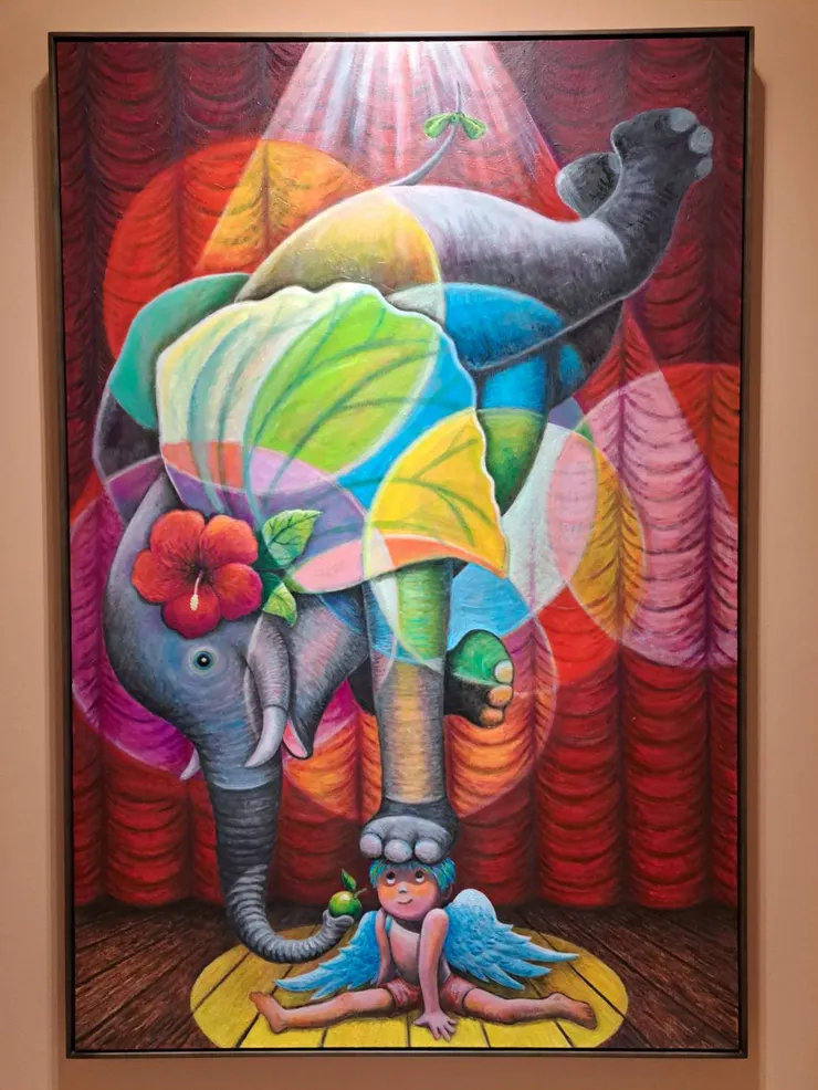 大象狂想曲，2023，油彩／畫布