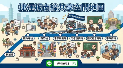 🚆 捷運板南線共享空間最強懶人包！