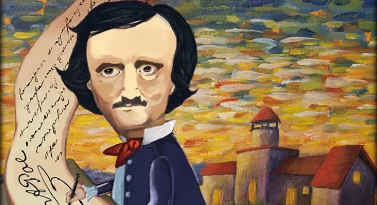 小隻的因為跟生魚片（一位自豪於腦部功能皆為臉部辨識系統的村婦。）住在一起，長期的耳濡目染近豬者笨的關係，竟然笑說飾演愛倫坡的演員是在演年老的樣子，哎，愛倫坡生下來就是老在等的呀！