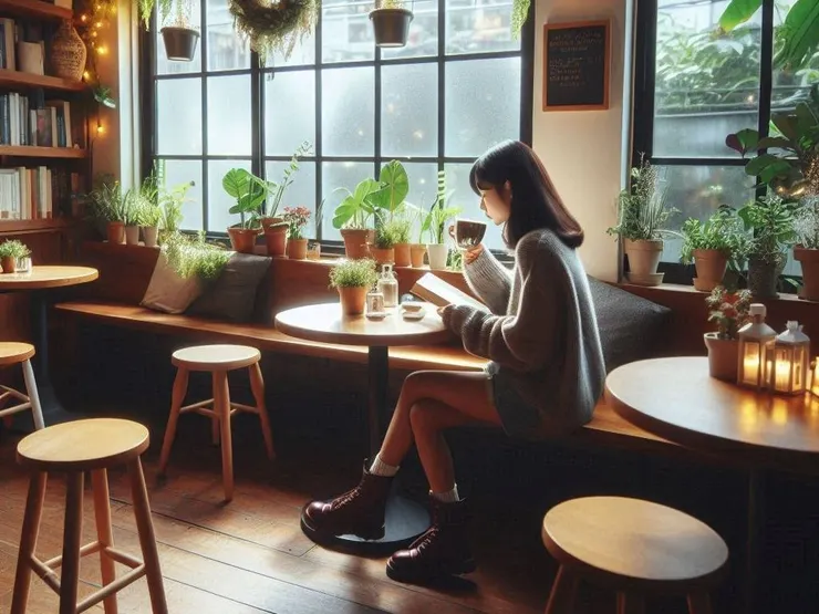 譚道很適合獨處靜逸的時刻 (AI生圖)