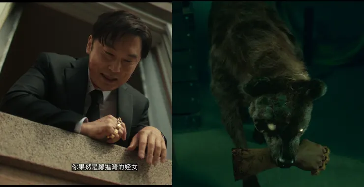 一再現身的鬣狗幻影，總叼著一隻手。特徵卻與當初追殺智安的「聖祖」相同。（Source : Disney +。）