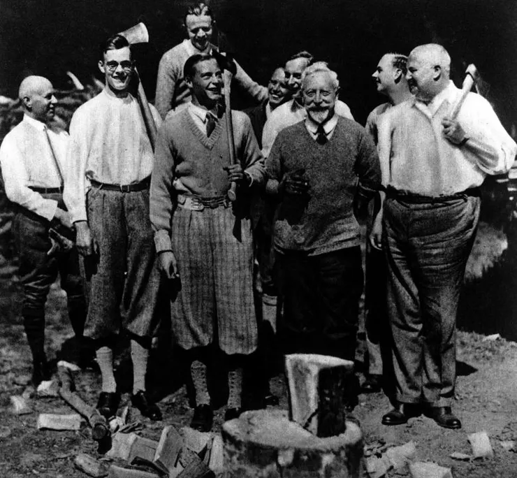 德皇退位後專心伐木