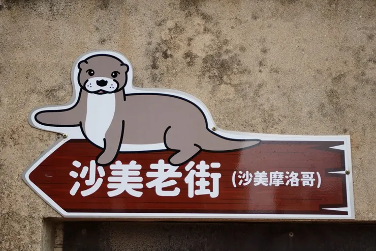 沙美摩洛哥+金門常見的水獺指標