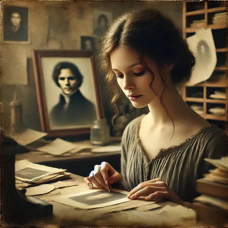 Each face she encountered held memories erased by time, emotions trapped behind the blurred lines.