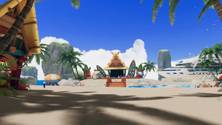 充滿夏威夷熱帶風情的主設計