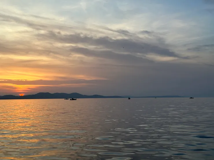 亞得里亞海、 Preko 和日落