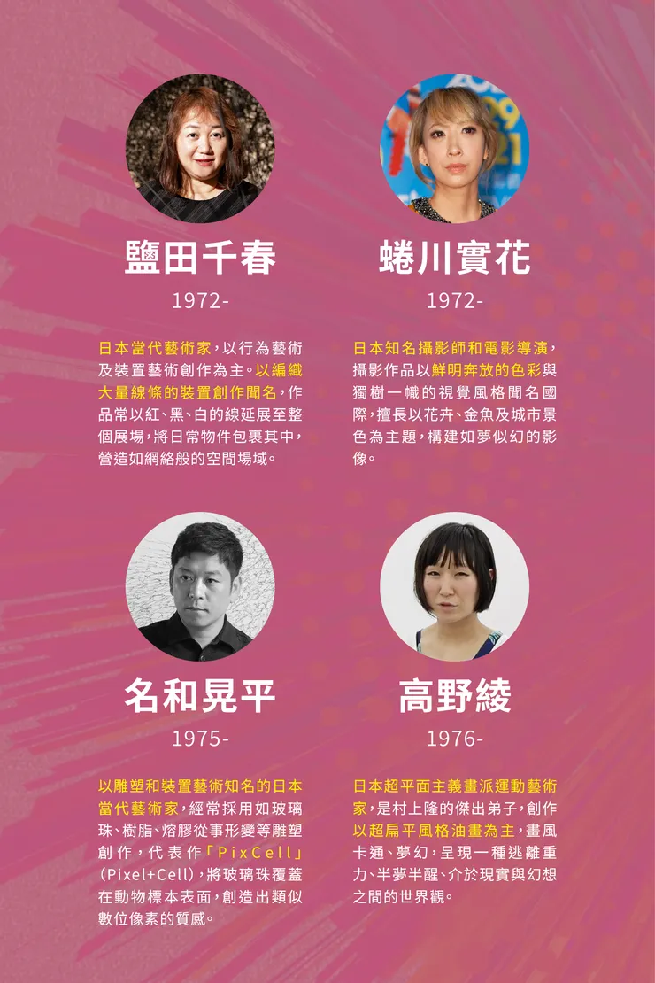 日本藝術家介紹-3(資料整理與製圖:邊境牧羊犬)