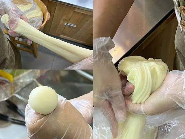 *(淡水美食)七小妞沾醬麻糬~抹茶沾醬、紫薯沾醬、豆乳沾醬~