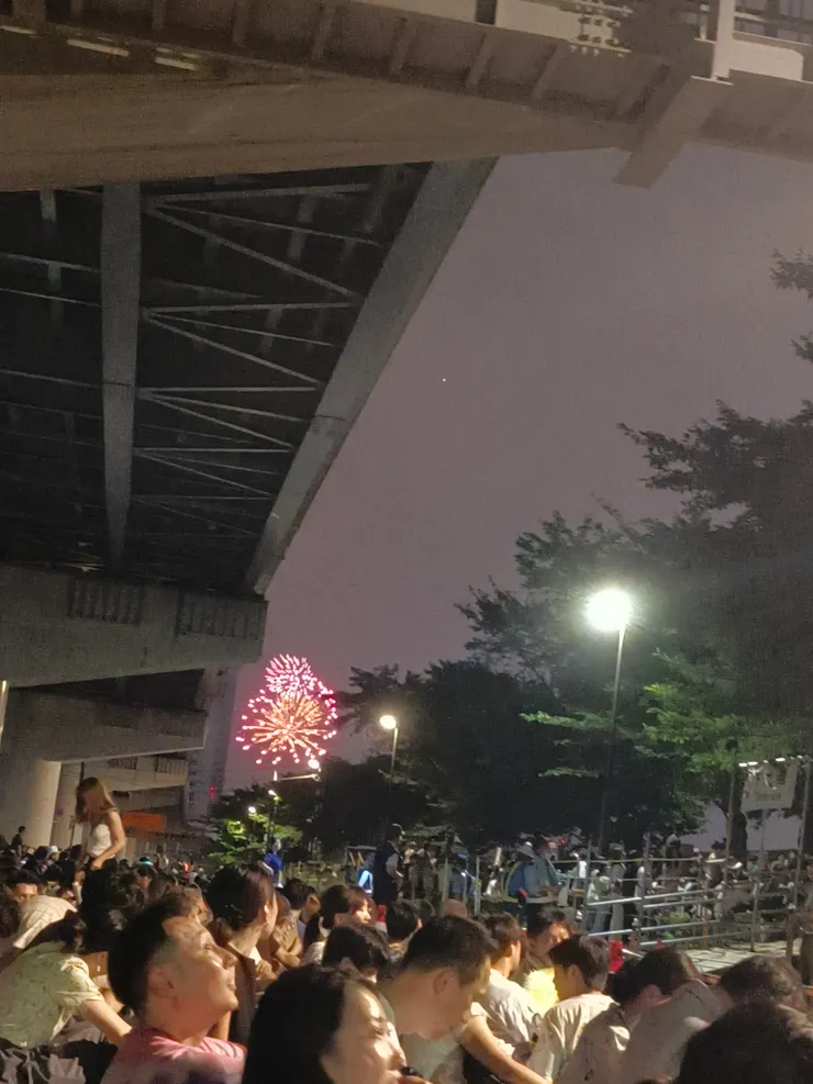 第二會場的煙火