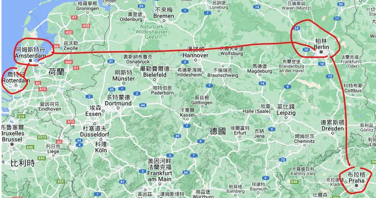 三天 移動約1000多公里 