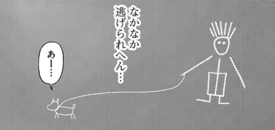 Ch14的神分鏡【這樣我不就逃不開了嗎...】。 但誰是牽繩的人?誰又是被束縛的人呢?