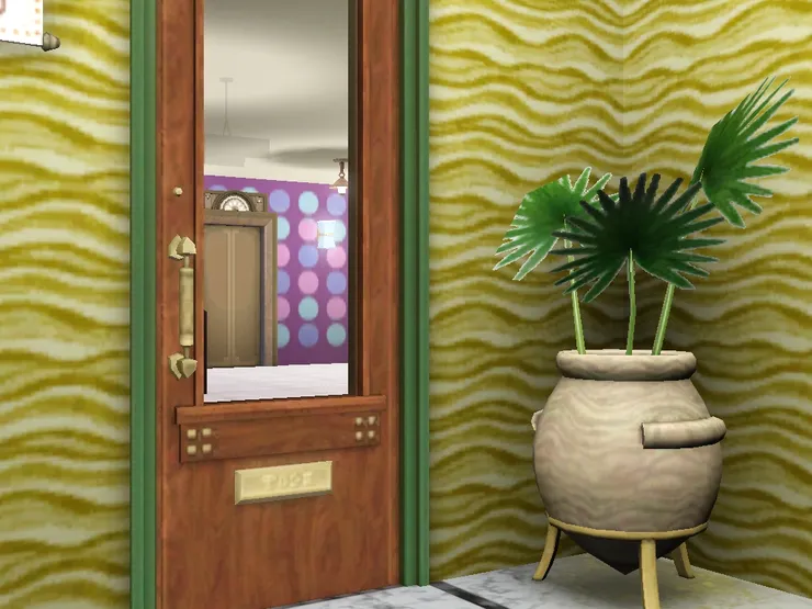 這房間看得到電梯大堂。