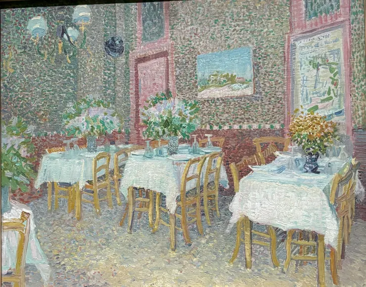 <餐廳內>  文森·梵谷  攝於《梵谷：尋光之路》展覽  富邦美術館