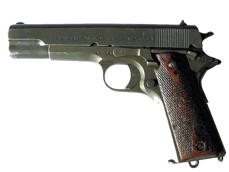挪威生產的M1911，11.25 m/m AUT. PISTOL M/1914, Kongsberg Colten。