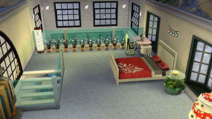 這種loft風格很是特別，好像有兩層，不但可把私人空間分別出來，也令細小的房子感覺更大。