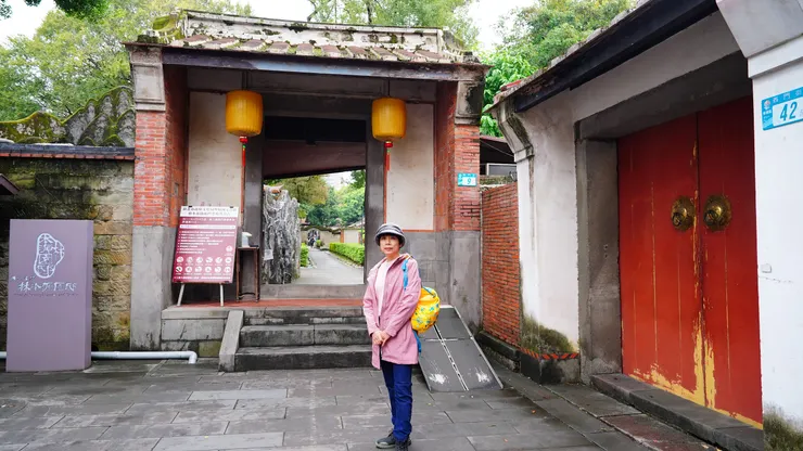 回到林本源園邸入口,三落大厝入口關閉。