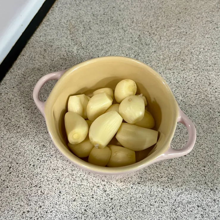 我是自己慢慢去皮的…