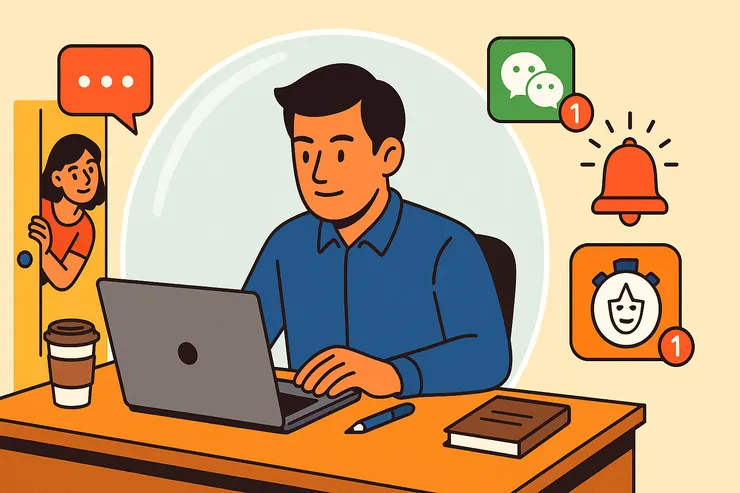 專注力就像一層防護罩,讓人能在混亂中完成深思熟慮的工作