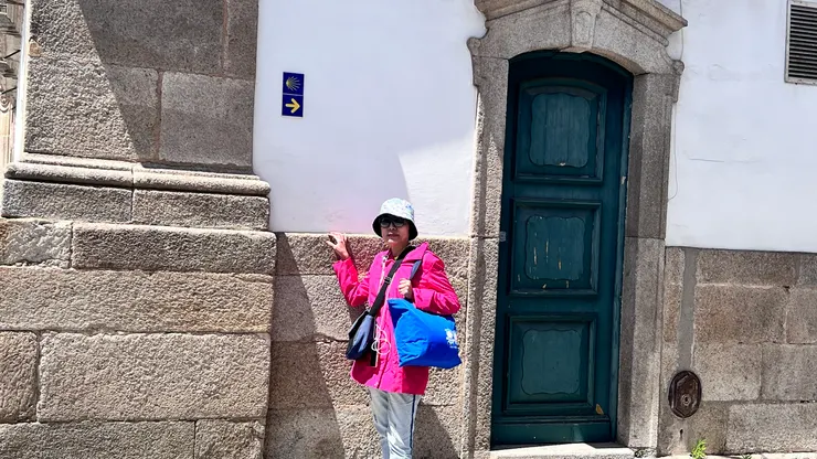 看到朝聖之路的指標都要合照